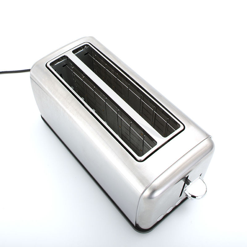 6 Time Setting Stainless Steel Long Two Slice Toaster 1400W 120V  bread toaster steel toaster