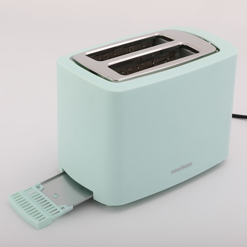 220V~240V toaster steel Retro Style Aesthetic 2 Slice Toaster Pastel Green for household appliances toaster price good