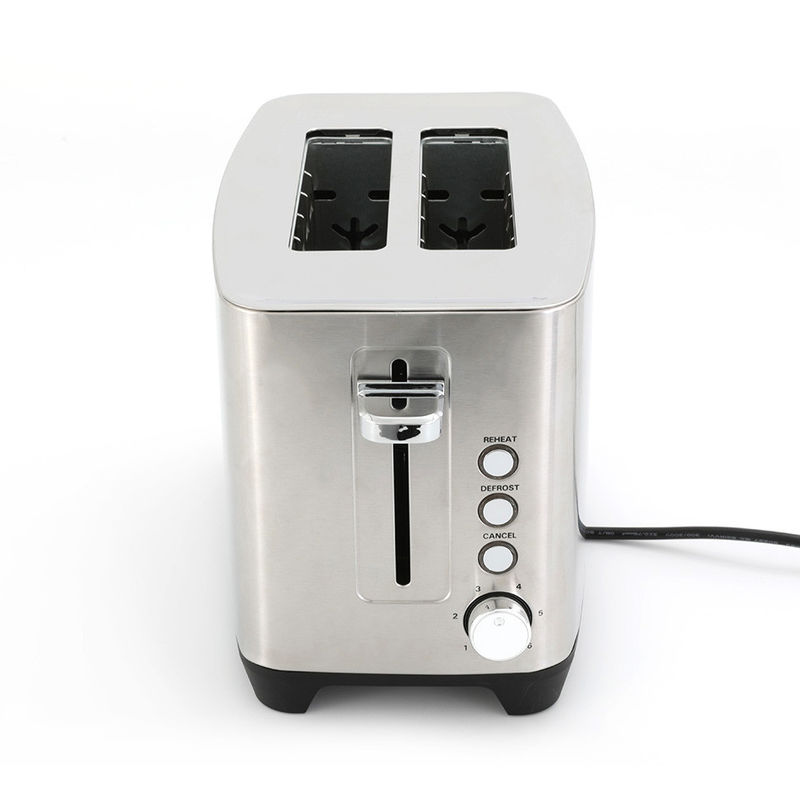 Small Kitchen Electric Bread Toaster Stainless Steel Pop Up Sandwich Toaster With Double Slot