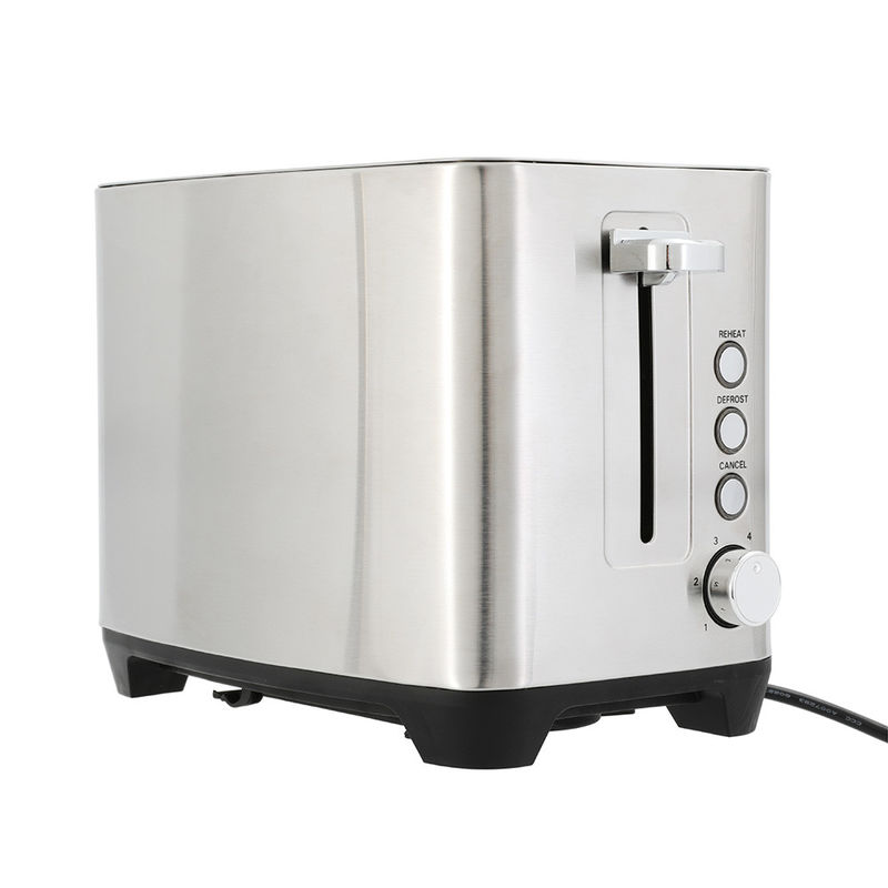 Small Kitchen Electric Bread Toaster Stainless Steel Pop Up Sandwich Toaster With Double Slot