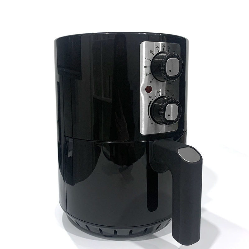 2L Electric Air Fryer With 2 Manual Control Knobs 2QT Household No Oil Home Cooking Fryer