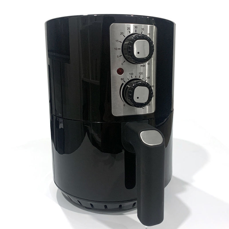 2L Electric Air Fryer With 2 Manual Control Knobs 2QT Household No Oil Home Cooking Fryer