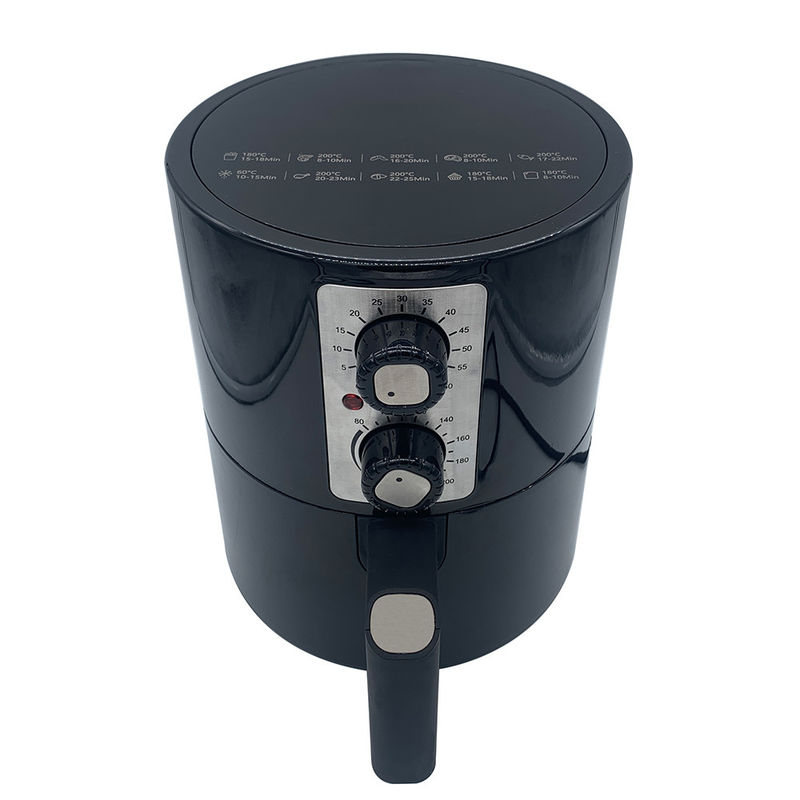 2L Electric Air Fryer With 2 Manual Control Knobs 2QT Household No Oil Home Cooking Fryer