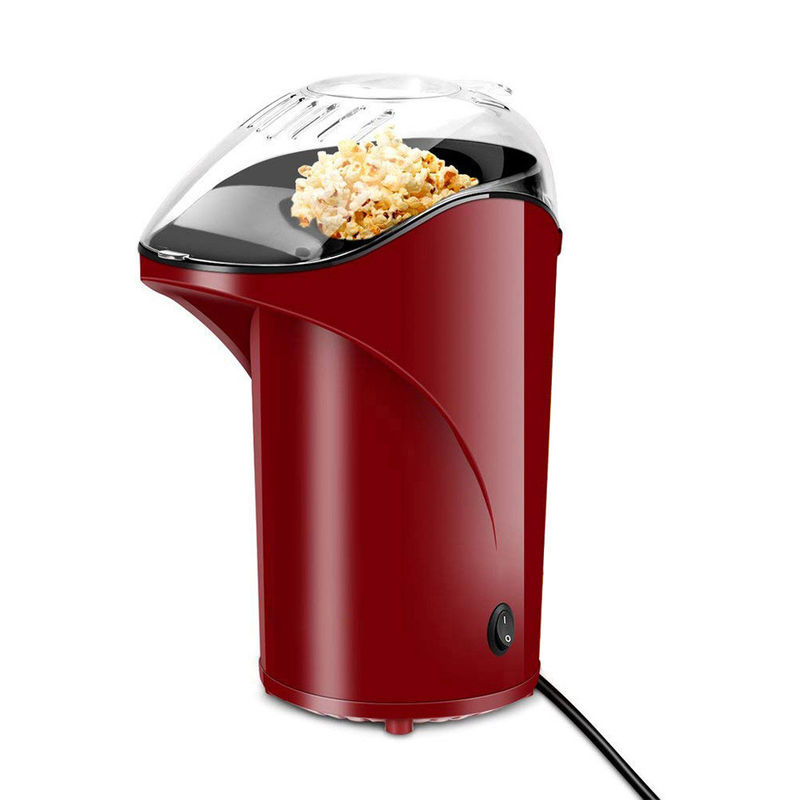 80g Capacity Mini Electric Popcorn Maker Safety Protection Red Color