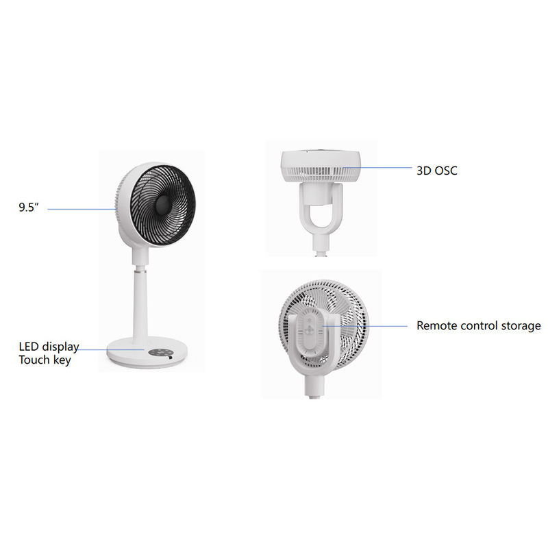 3 Speed Settings air circulator pedestal fan 120V Column Stand Up Circulating Fan