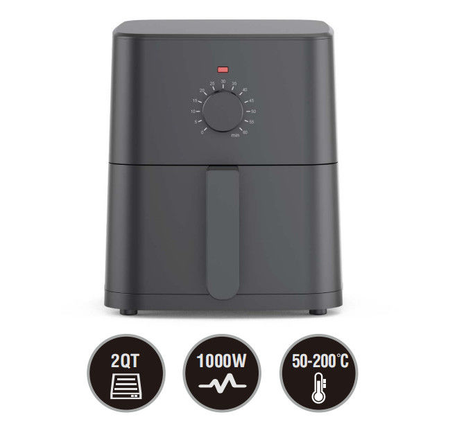 OEM 2QT Electric Air Fryer with Safe Over-heating Protection 1000W Hot Air Fryer for kitchen